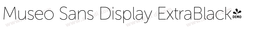 Museo Sans Display ExtraBlack字体转换
